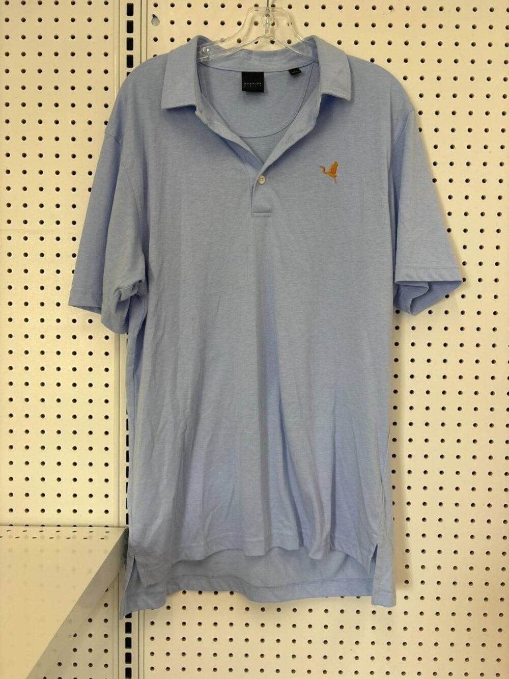Dunning Golf Light Blue Polo Shirt L Classic Fit Cotton Blend